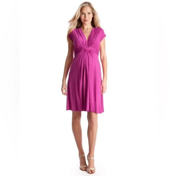 Seraphine | Dresses | Seraphine Pink Fuchsia Knot Front Maternity Dress  Size 4 | Poshmark